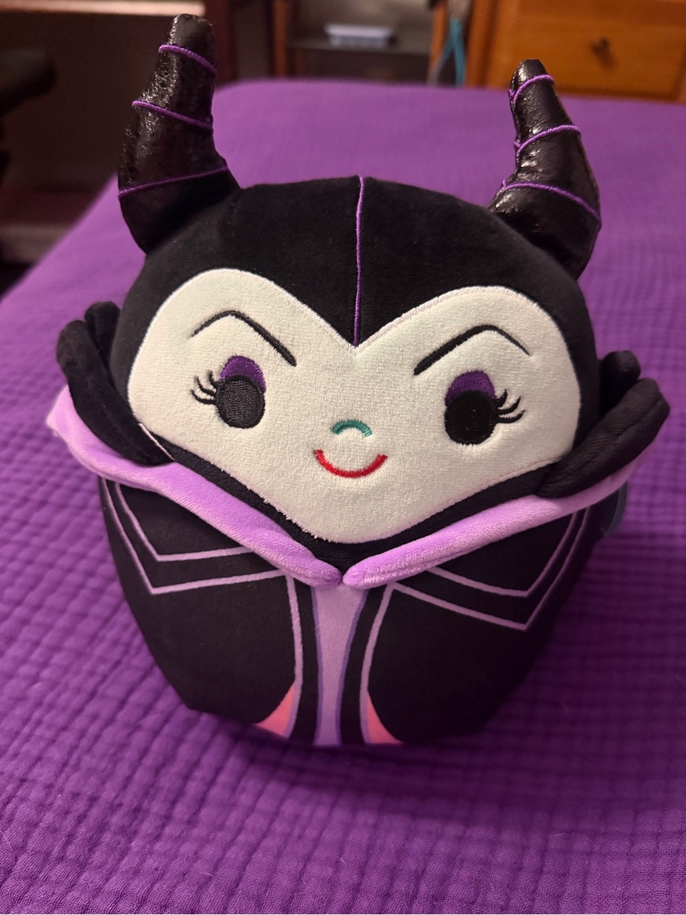 Plush Villain Character-Disneys Maleficent- Black & Purple Kids squishmallow
